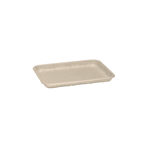 EGPFT86S-N Sugarcane Produce Trays Sugarcane Pulp Tray Natural 212x140x12mm (500/Ctn)