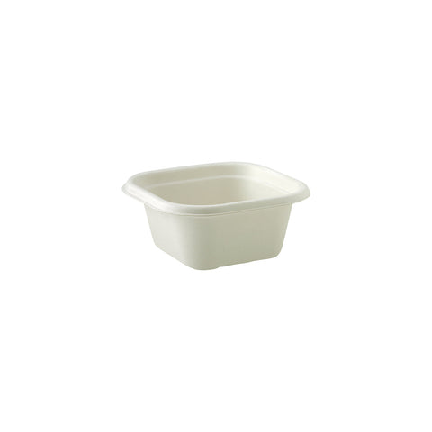 EGPSQ480 Sugarcane Square Containers Sugarcane Square Container 130x130x65mm / 480ml (600/Ctn)