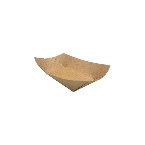 FOODTRAY_KRAFT#2 Paper Board Trays Kraft Paper Tray #2 200x138x53mm (250/Pcs)