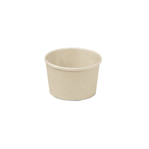 KPB10OZ-115-PLA Bamboo Pulp Round Bowl 115mm Bamboo Pulp Round Bowl PLA Lining 115x50mm / 10oz