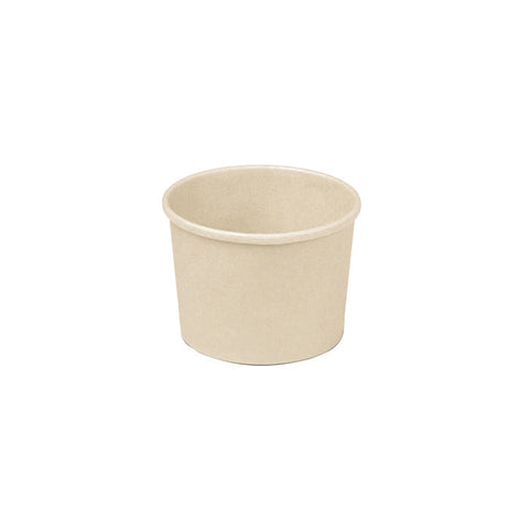 KPB12OZ-115-PLA Bamboo Pulp Round Bowl 115mm Bamboo Pulp Round Bowl PLA Lining 115x64mm / 12oz