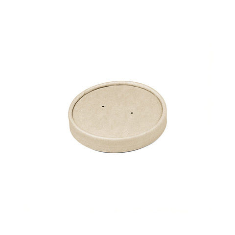 KPBLD-PLA(115MM) Bamboo Pulp Round Bowl 115mm Bamboo Pulp Lid to suit Round Bowl 115mm