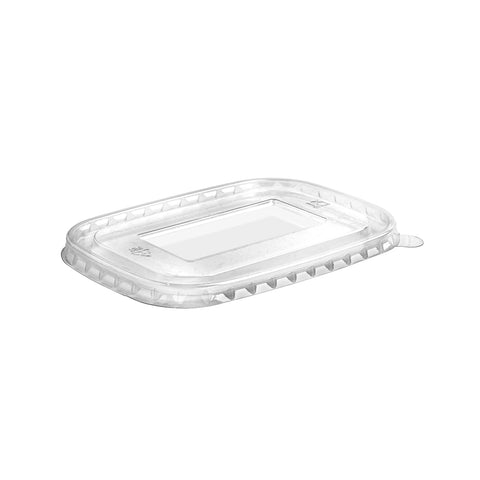 KRDC-PETLID Kraft Rectangular Deli Containers & Lids Kraft Rectangular PET Lid 173x120mm