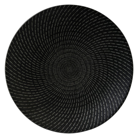 Luzerne Zen Black Swirl Dinnerware Collection