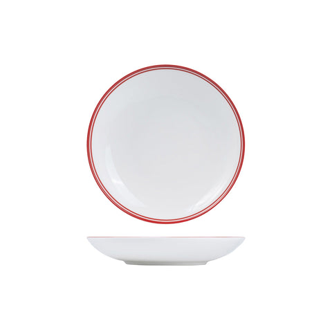 NDC26-R RAK Porcelain Nano Cru Red Dinnerware Collection Nano Cru Red Nano Cru Black Round Bowl 260mm/1280ml