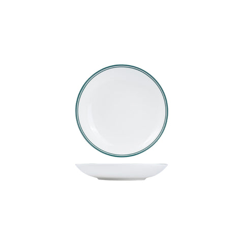 NDP23-G RAK Porcelain Nano Cru Green Dinnerware Collection Nano Cru Green Nano Cru Black Round Bowl 230mm/800ml