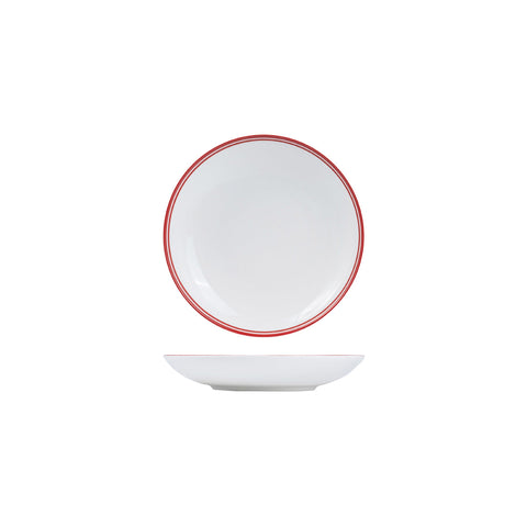 NDP23-R RAK Porcelain Nano Cru Red Dinnerware Collection Nano Cru Red Nano Cru Black Round Bowl 230mm/800ml