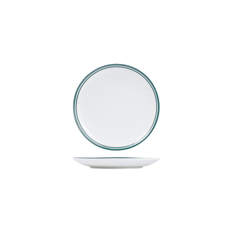NPR18-G RAK Porcelain Nano Cru Green Dinnerware Collection Nano Cru Green Round Coupe Plate 180mm