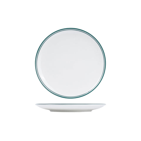 NPR24-G RAK Porcelain Nano Cru Green Dinnerware Collection Nano Cru Green Round Coupe Plate 240mm