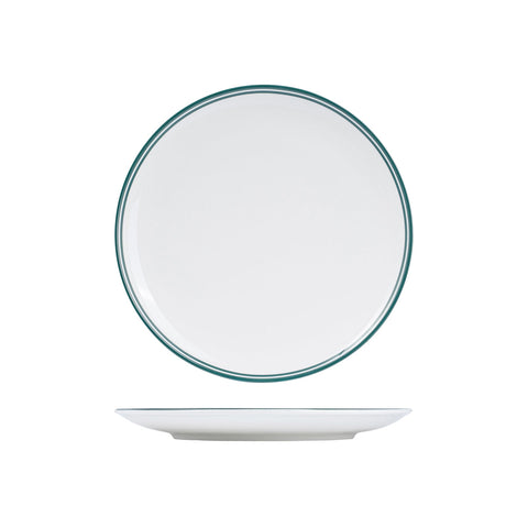NPR27-G RAK Porcelain Nano Cru Green Dinnerware Collection Nano Cru Green Round Coupe Plate 270mm