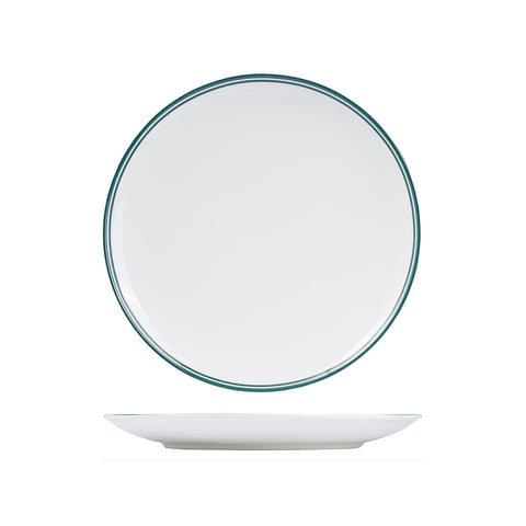 NPR29-G RAK Porcelain Nano Cru Green Dinnerware Collection Nano Cru Green Round Coupe Plate 290mm