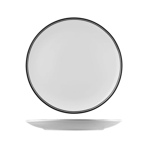 NPR31-BK RAK Porcelain Nano Cru Black Dinnerware Collection Nano Cru Black Round Coupe Plate 310mm