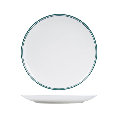NPR31-G RAK Porcelain Nano Cru Green Dinnerware Collection Nano Cru Green Round Coupe Plate 310mm