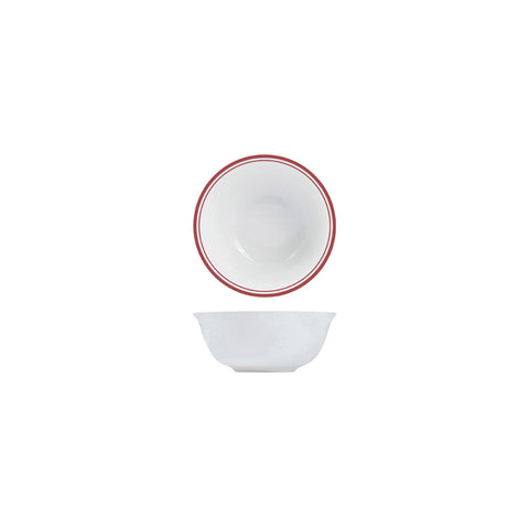 NRB16-R RAK Porcelain Nano Cru Red Dinnerware Collection Nano Cru Red Nano Cru Black Rice Bowl 160mm/580ml