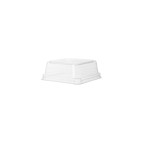 PETSQLD Sugarcane Square Containers PET Dome Lid To Suit 280/480/630ml