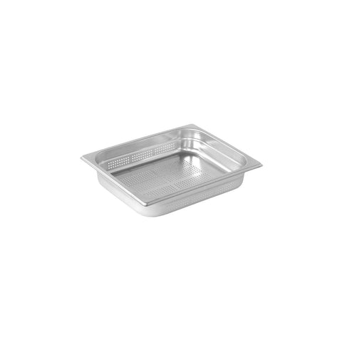 Pujadas PG122002 Premium Stainless Steel Gastronorm Pans & Covers 1/2 Size - Perforated Stainless Steel Pan 325x265x200mm CH May Catering Supplies