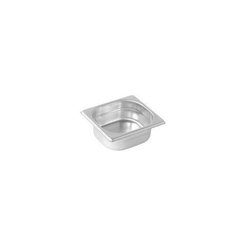 Pujadas PG161501 Premium Stainless Steel Gastronorm Pans & Covers 1/6 Size Stainless Steel Pan 176x162x150mm / 2.4Lt CH May Catering Supplies