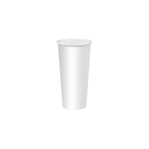 PLACC22S Cold Cups Single Wall PLA Coated with Lids Cold Cup Single Wall Double PLA Coated 22oz