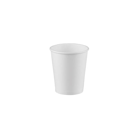 PLACF8D Coffee Cups Double Wall White Coffee Cup Double Wall PLA Coated White 8oz