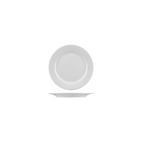 R3165 Australian Fine China Renaissance Dinnerware Collection Renaissance Round Plate - Wide Rim 165mm