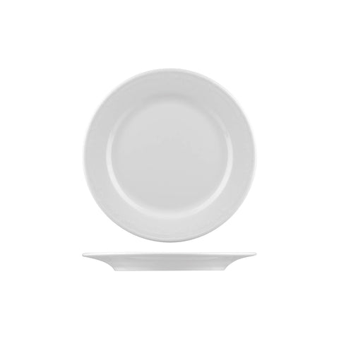 R3265 Australian Fine China Renaissance Dinnerware Collection Renaissance Round Plate - Wide Rim 265mm
