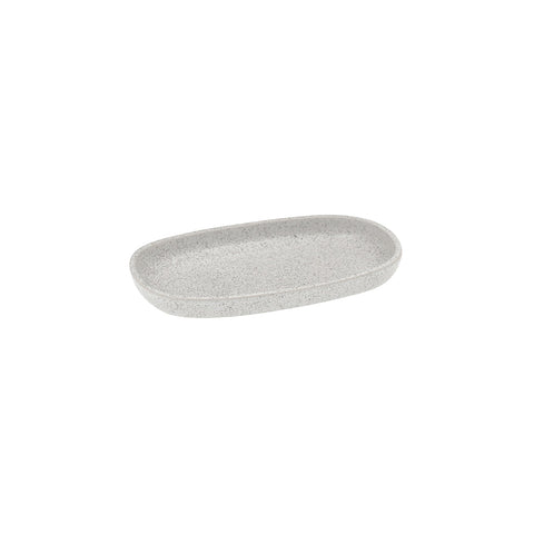 R50-2009-CL RAK Porcelain Rakstone Ease Clay Dinnerware Collection Rakstone Ease Clay Deep Oval Plate 150x230x25mm