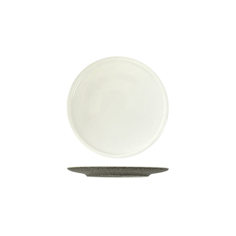R50-2016-DU RAK Porcelain Rakstone Ease Dual Dinnerware Collection Rakstone Ease Dual Flat Coupe Plate 160mm