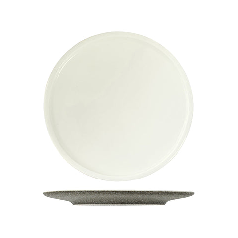 R50-2028-DU RAK Porcelain Rakstone Ease Dual Dinnerware Collection Rakstone Ease Dual Flat Coupe Plate 280mm