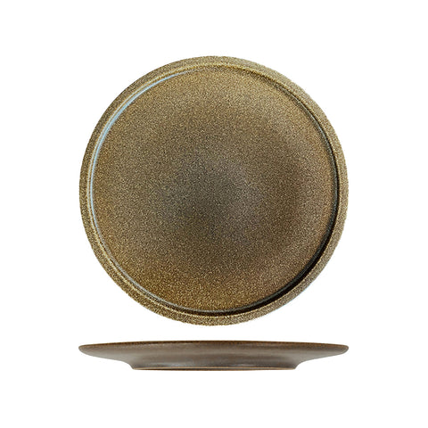 R50-2028-RU RAK Porcelain Rakstone East Rust Dinnerware Collection Rakstone East Rust Flat Coupe Plate 280mm