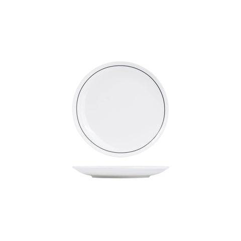 RPPR18-BK RAK Porcelain Princeton Black Dinnerware Collection Princeton Black Round Coupe Plate 180mm