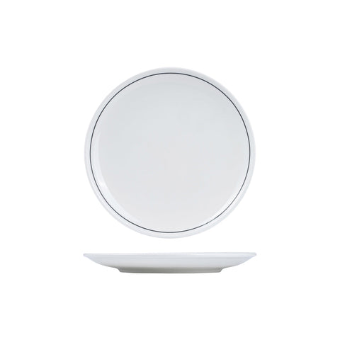 RPPR24-BK RAK Porcelain Princeton Black Dinnerware Collection Princeton Black Round Coupe Plate 240mm