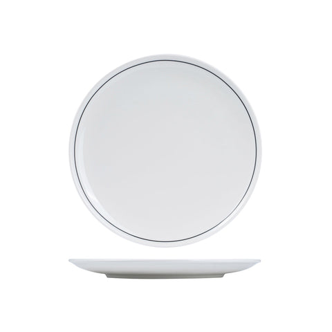 RPPR27-BK RAK Porcelain Princeton Black Dinnerware Collection Princeton Black Round Coupe Plate 270mm