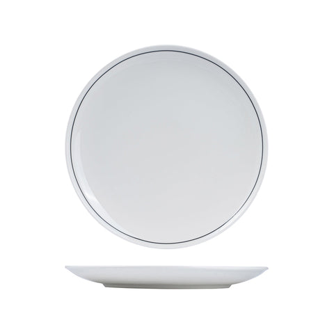 RPPR29-BK RAK Porcelain Princeton Black Dinnerware Collection Princeton Black Round Coupe Plate 290mm