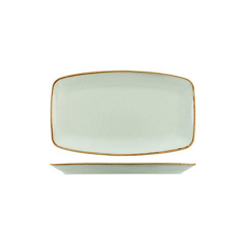 S118331ST Porcelite Seasons Sea Spray Dinnerware Collection Rectangular Coupe Plate 310x180mm