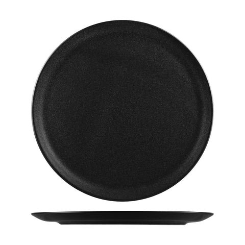 S162932GR Porcelite Seasons Graphite Dinnerware Collection Round Pizza Plate 320mm