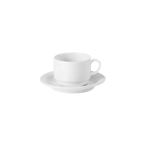 s1800z Australian Fine China Flinders Dinnerware Collection Flinders Stackable Tea Cup With Open Handle 220ml