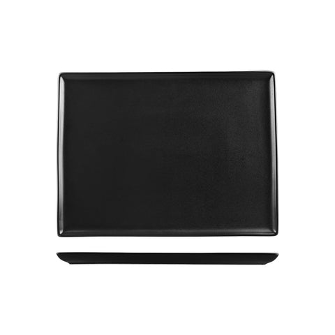 S358835GR Porcelite Seasons Graphite Dinnerware Collection Rectangular Platter 350x260mm