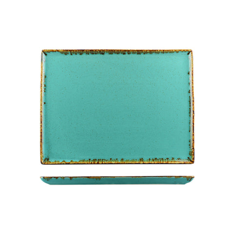 S358835SS Porcelite Seasons Sea Spray Dinnerware Collection Rectangular Platter 350x260mm