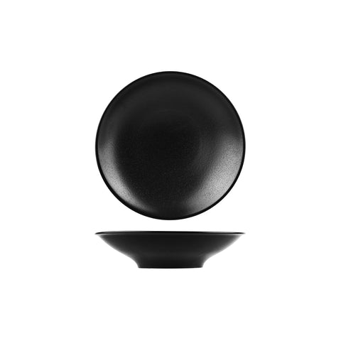 S368126GR Porcelite Seasons Graphite Dinnerware Collection Round Footed Bowl 255mm / 1400ml