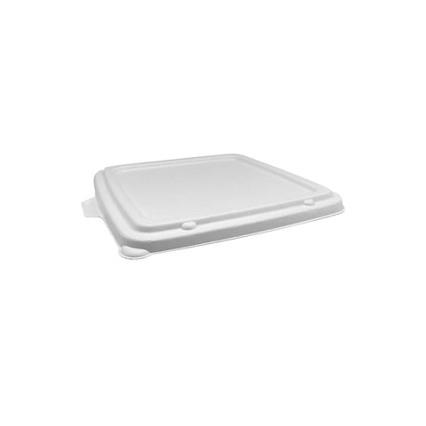 SLID-134C Sugarcane Compartment Trays & Lids Sugarcane Lid for 1&3 Compartment 234x234x14mm (200/Ctn)