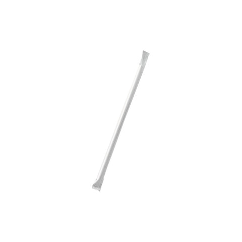 STRAWP8235W_IW5000pcs Paper Straws - Individually Wrapped Paper Straw Individially Wrapped White 8x235mm (5000/Ctn)