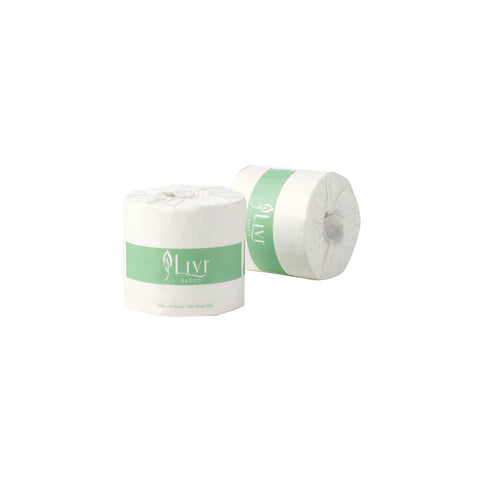 RT80-R Toilet Paper KWD Premium Bathroom Tissues Virgin Pulp 15gsm (400 Sheet / 48 Rolls/Ctn)