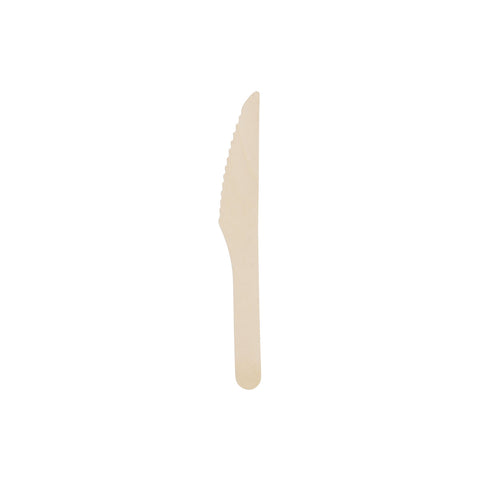 WKNF Wooden Cutlery Wooden Knife 160mm (1000/Ctn)