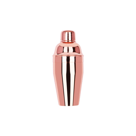 Z0102 Cocktail Shakers Zanzi Classic Club Cocktail Shaker Rose Gold 3pc 300ml