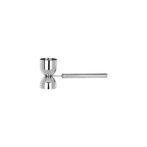 Z0620 Jiggers Zanzi Pipe Jigger w/ Pipe Handle Stainless Steel 20/40ml