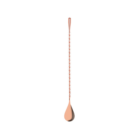 Z0633 Bar Spoons Zanzi Teardrop Bar Spoon Rose Gold 300mm