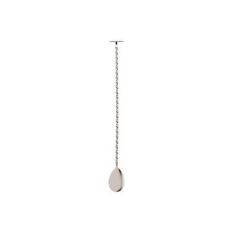 Z0641 Bar Spoons Zanzi Tail Disk Bar Spoon w/ Muddler Stainless Steel 300mm
