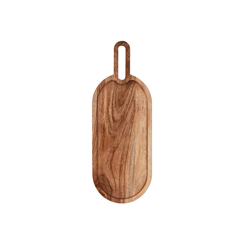 04704 Chef Inox Serve Natural Acacia Rectangular Paddle Board 305x140x15mm