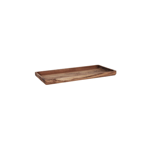 04768 Chef Inox Serve Natural Acacia Rectangular Tray 405x200x25mm