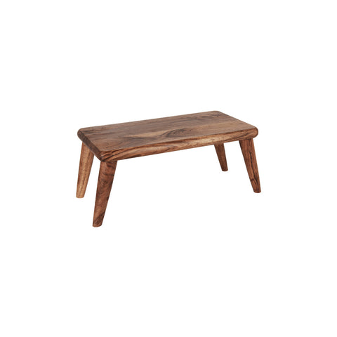 04773 Chef Inox Serve Natural Acacia Rectangular Stand w/ Legs 405x230x180mm